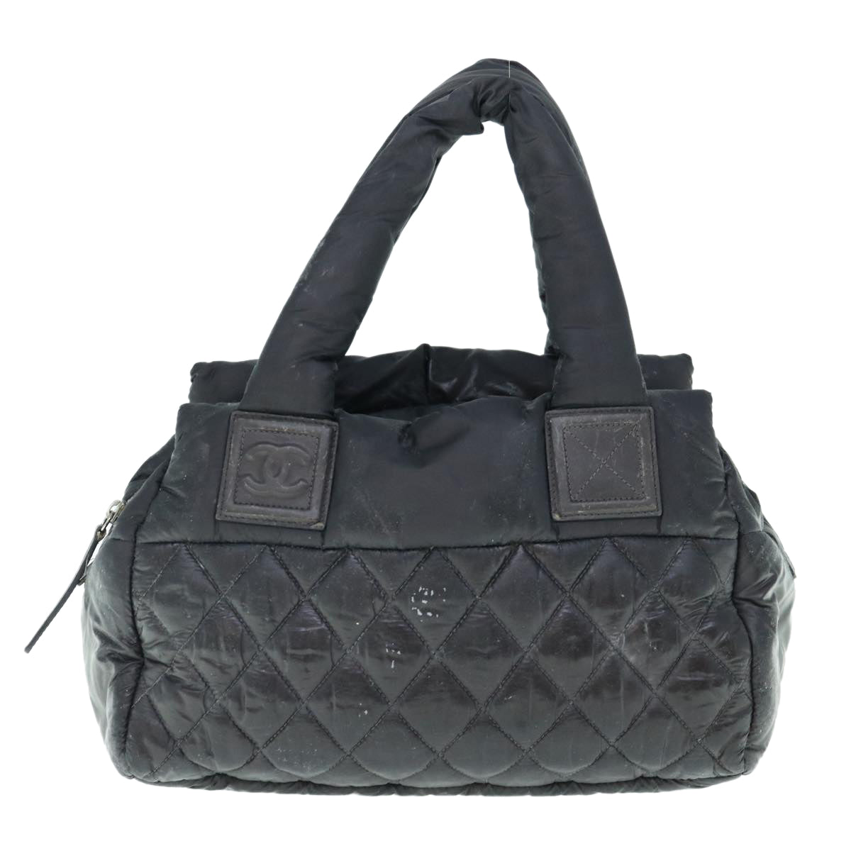 Top Quality Chanel Cococoon Shoulder Bag Nylon Black CC Auth bs11077