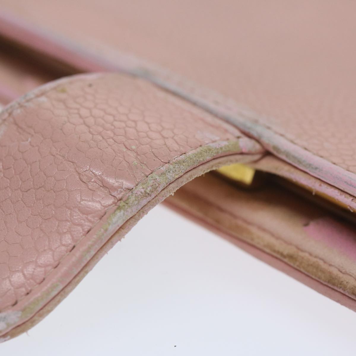 Top Quality Chanel Long Wallet Caviar Skin Pink CC Auth bs11186