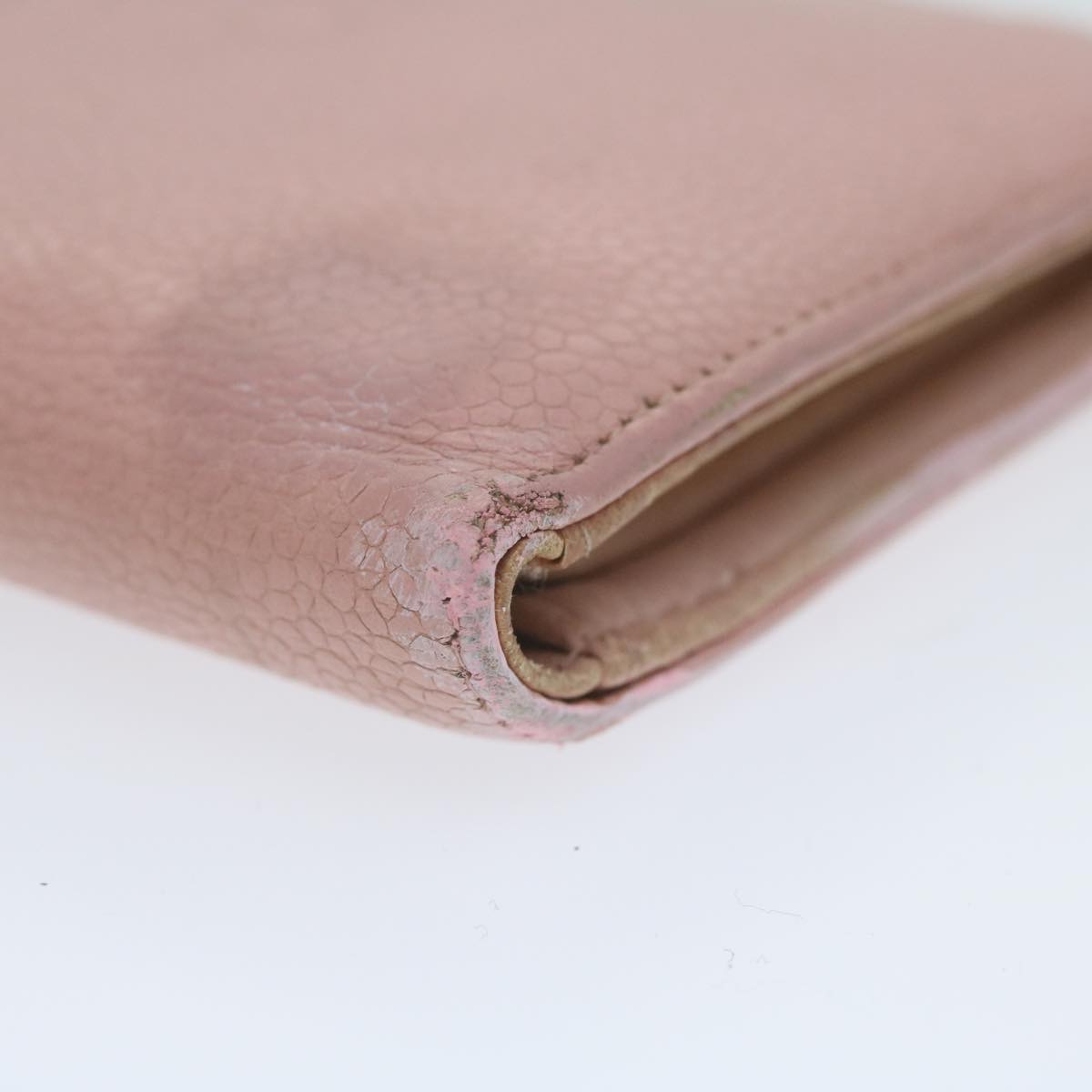 Top Quality Chanel Long Wallet Caviar Skin Pink CC Auth bs11186