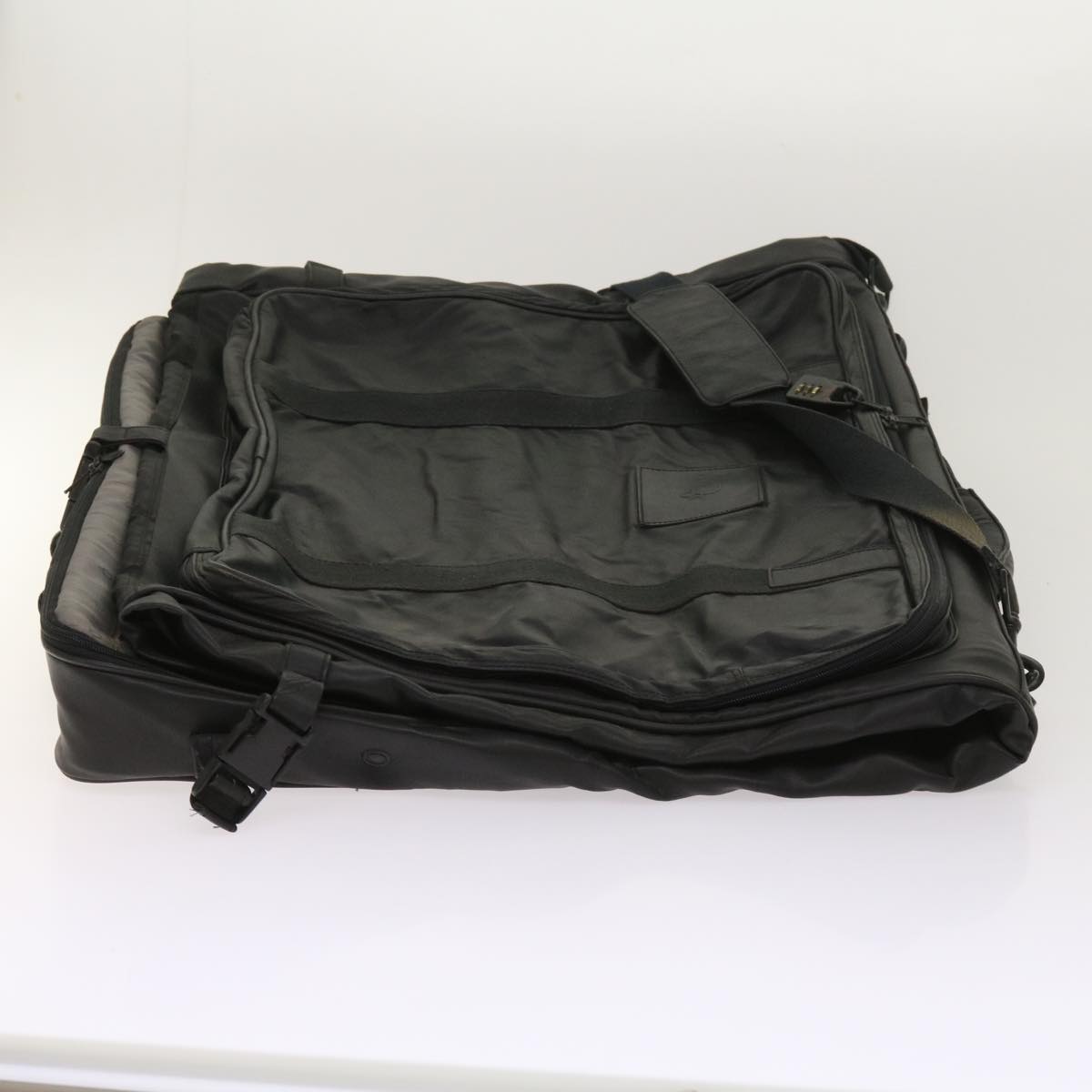 CHRISTIAN DIOR Garment Cover Leather Black Auth bs11227
