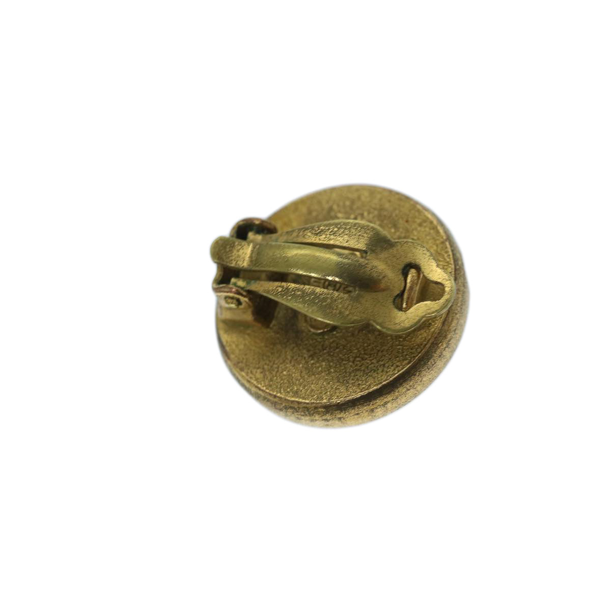 Top Quality Chanel Earring Gold Tone CC Auth bs11280
