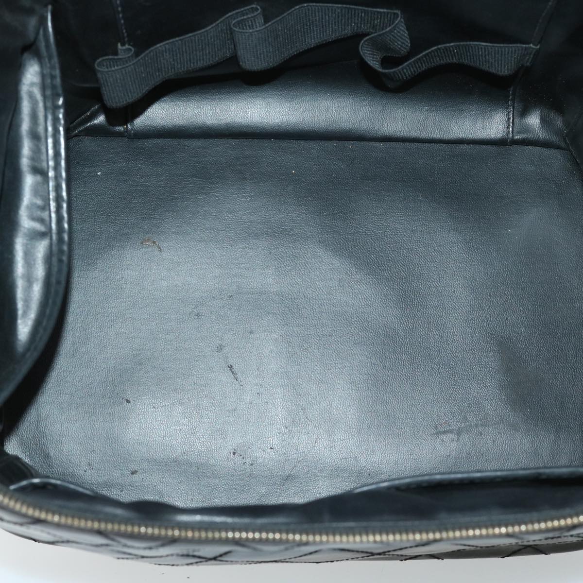 CHANEL Vanity Cosmetic Pouch Patent leather 2way Black CC Auth bs11283