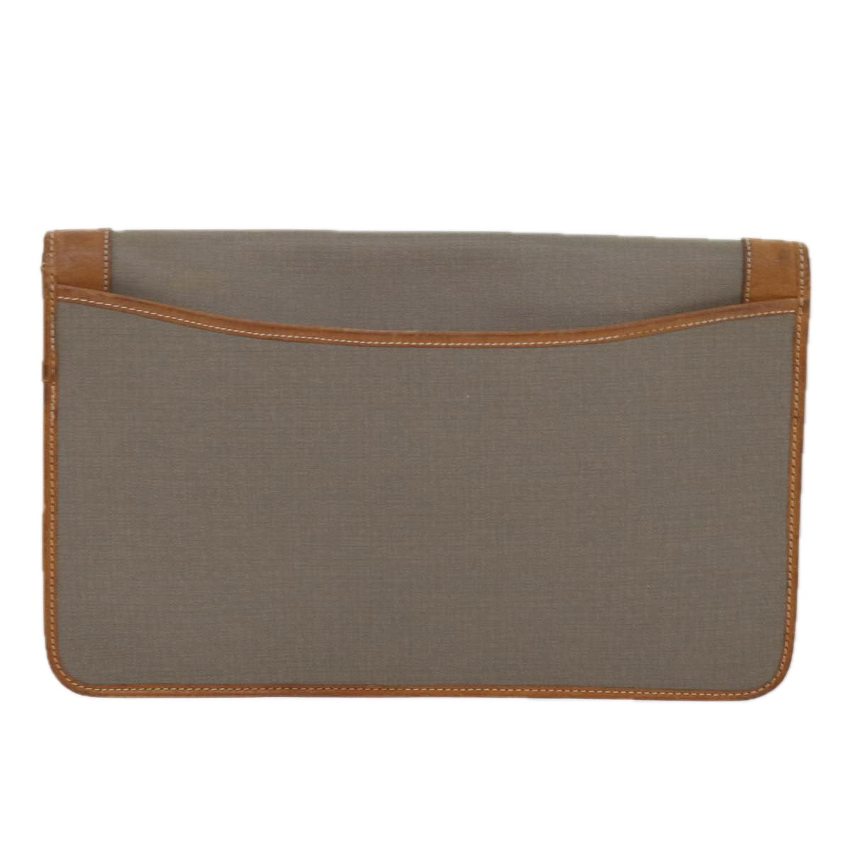 CHRISTIAN DIOR Macadam Canvas clutch Shoulder Bag PVC Canvas 2Set Auth bs11307