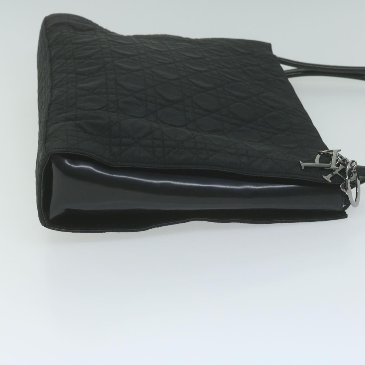 CHRISTIAN DIOR Shoulder Bag Nylon Black Auth bs11930