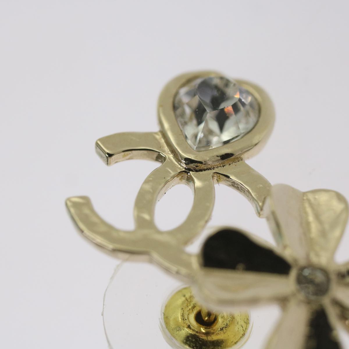 Top Quality Chanel Earring Silver CC Auth bs12280