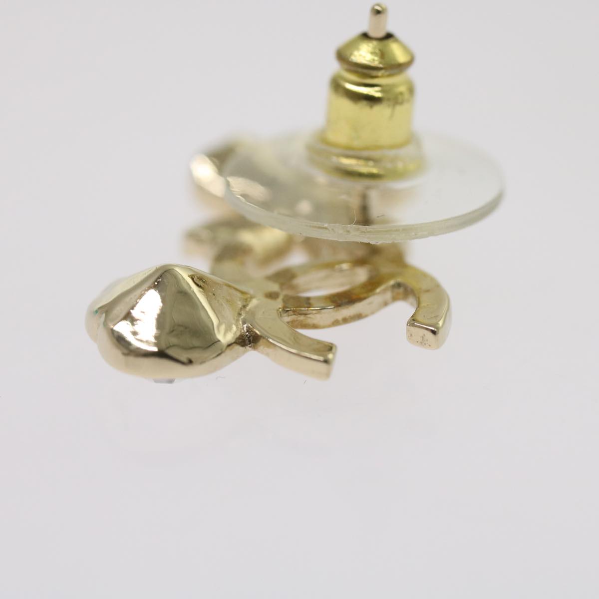 Top Quality Chanel Earring Silver CC Auth bs12280
