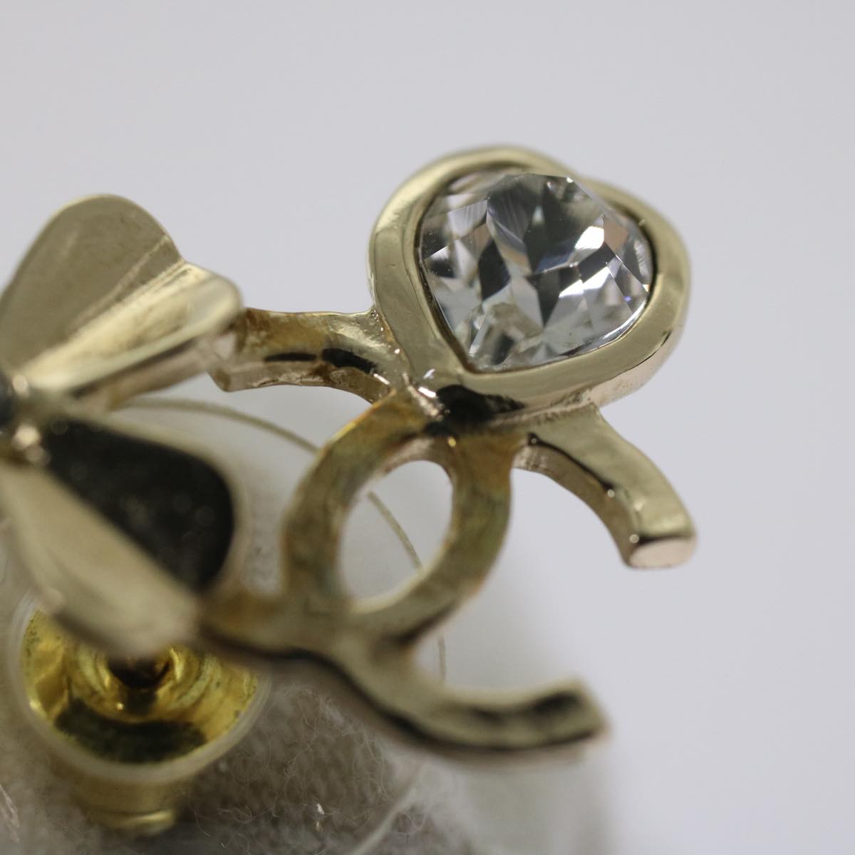 Top Quality Chanel Earring Silver CC Auth bs12280