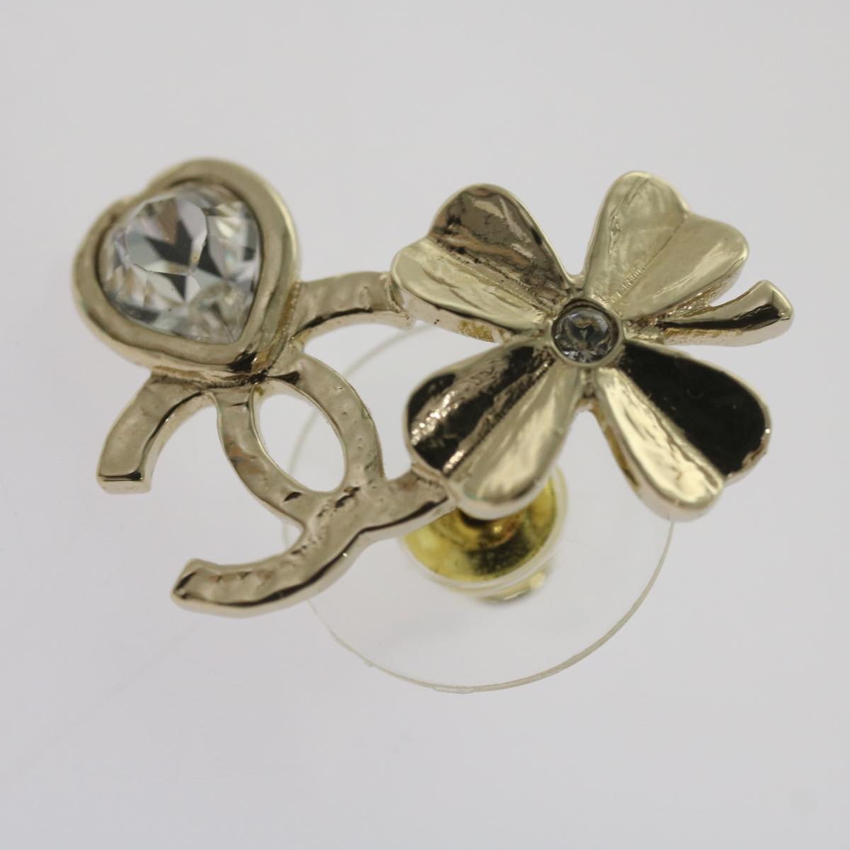 Top Quality Chanel Earring Silver CC Auth bs12280