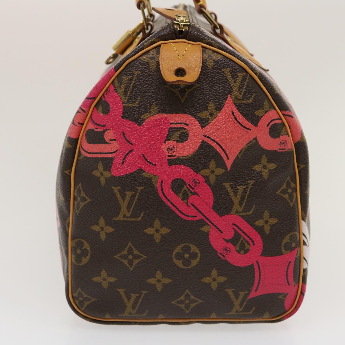 LOUIS VUITTON Monogram Bay Speedy 30 Hand Bag Chain print M41989 LV Auth bs1231A