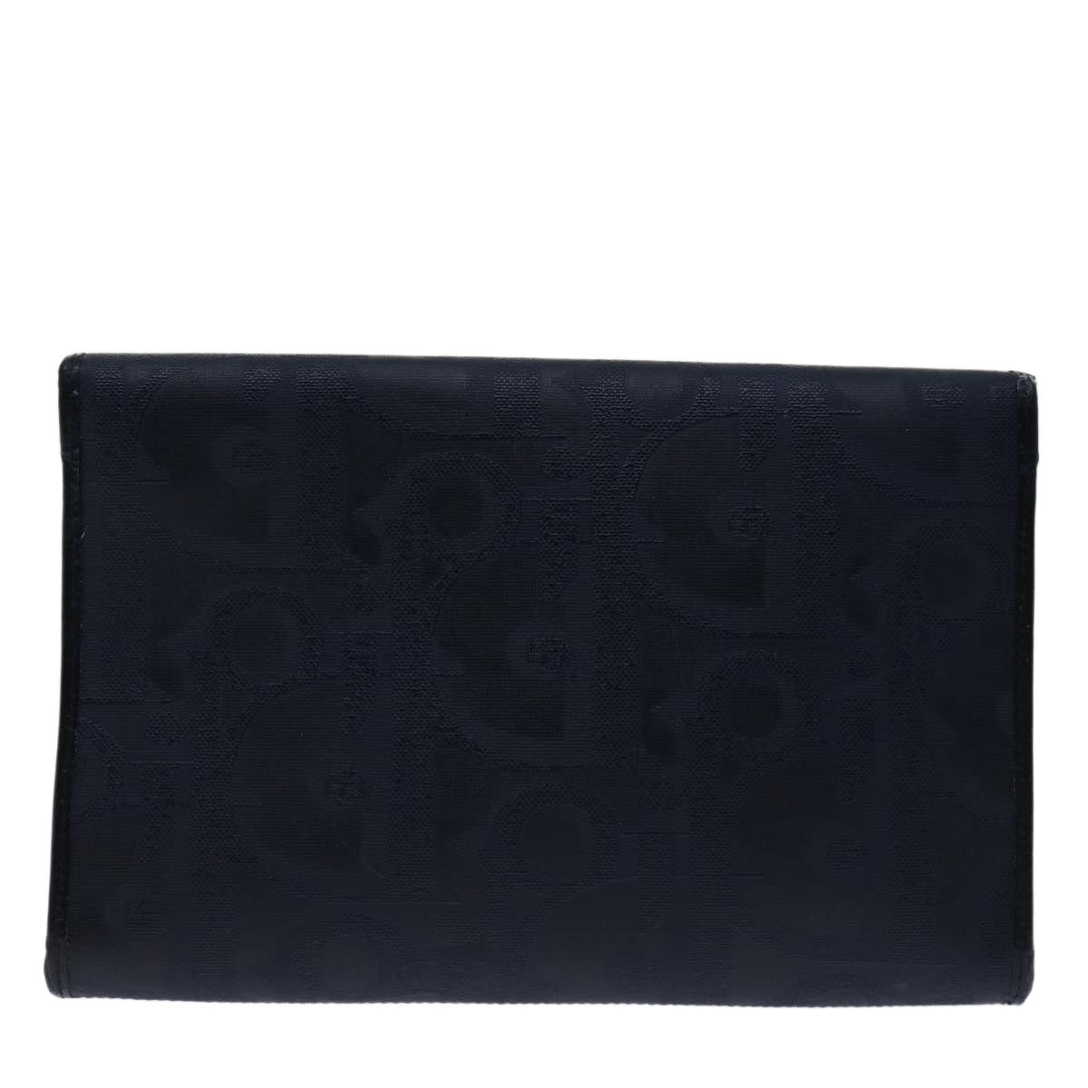 CHRISTIAN DIOR Shoulder Bag Leather Navy Auth bs12730