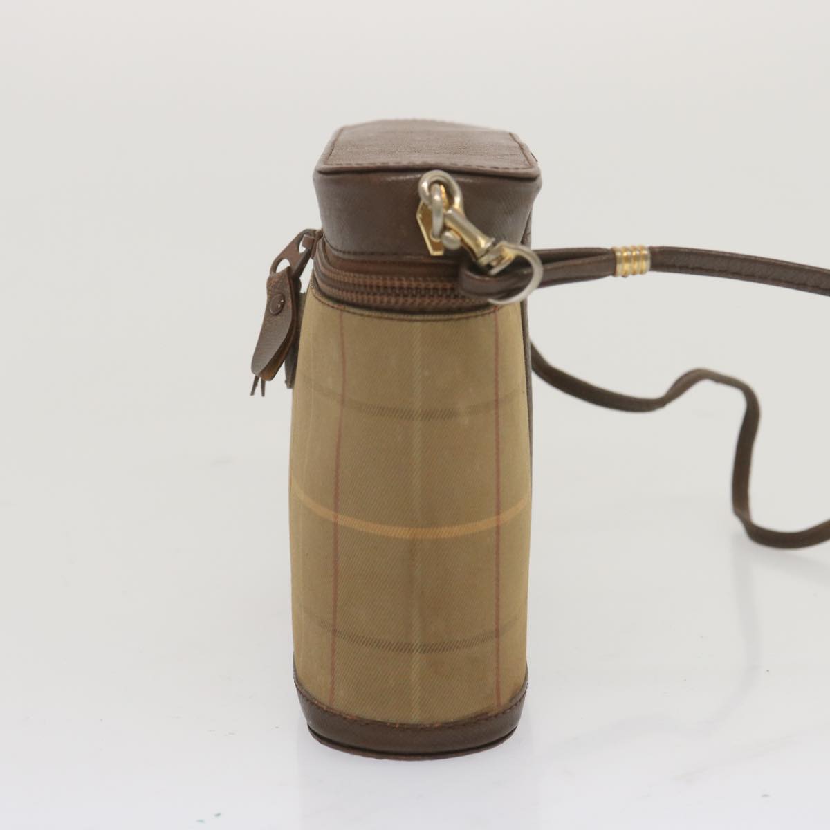 BURBERRYSs Nova Check Shoulder Bag Canvas Beige Auth bs12797