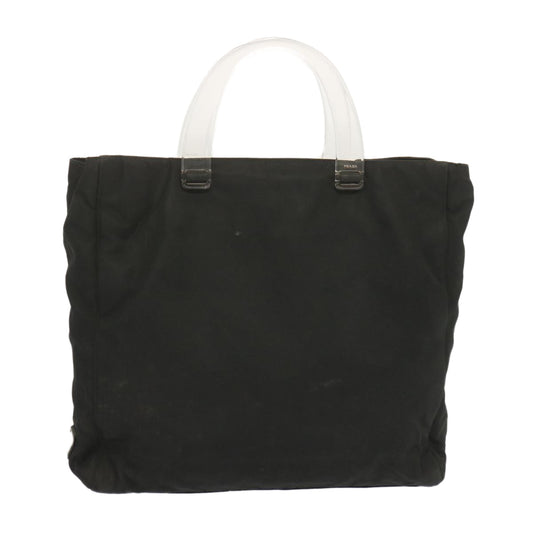 PRADA Hand Bag Nylon Black Auth bs12831