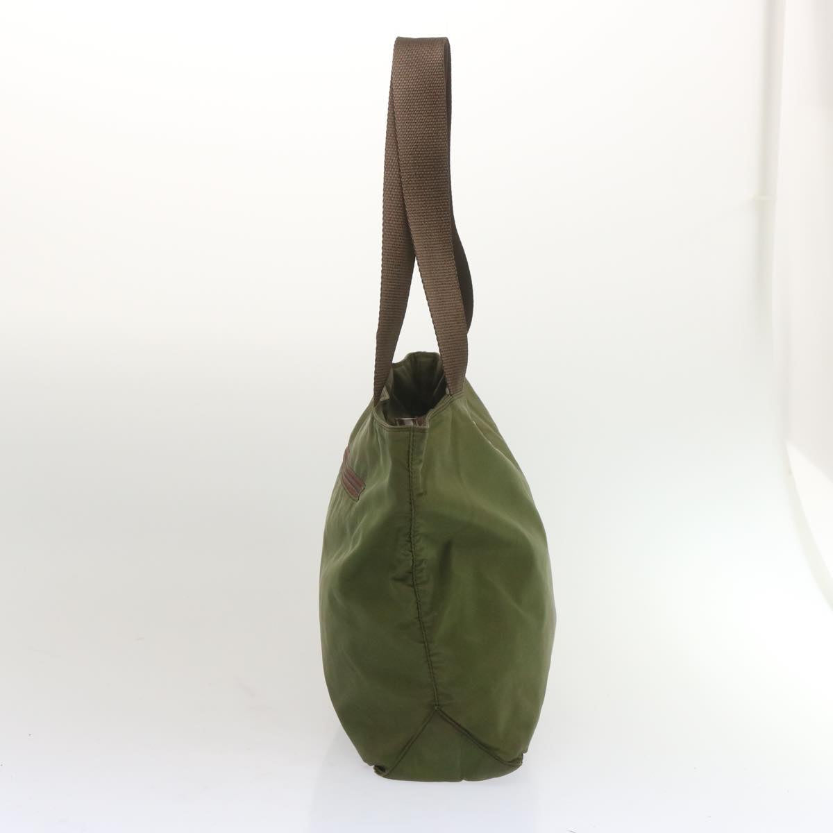 PRADA Tote Bag Nylon Khaki Auth bs13013