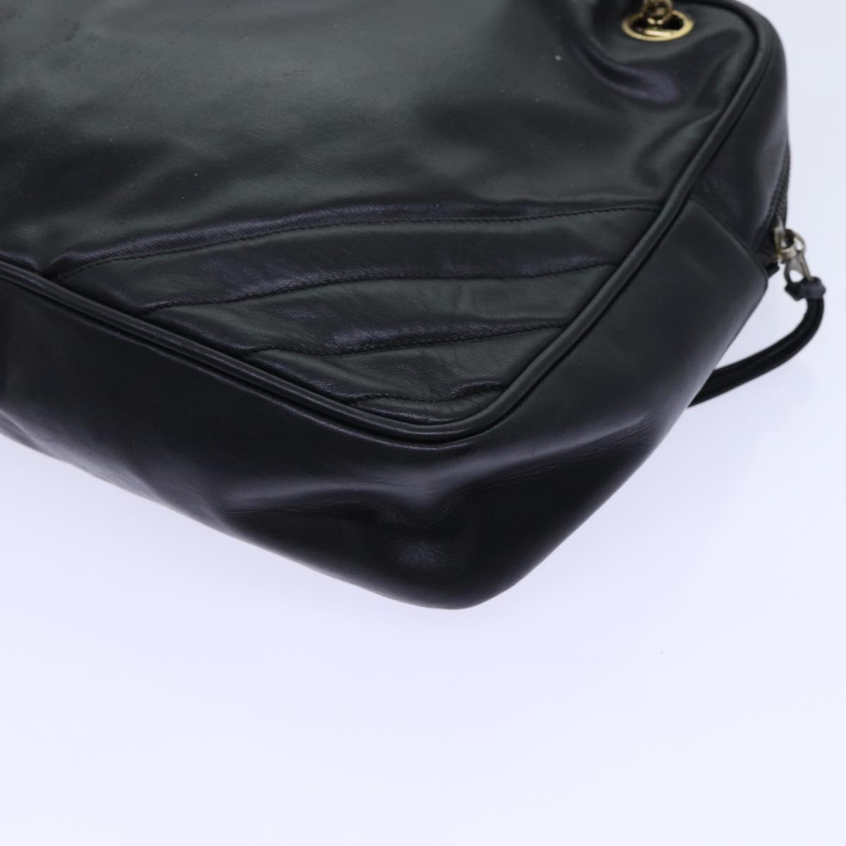 Top Quality Chanel Matelasse Chain Shoulder Bag Leather Black CC Auth bs13119