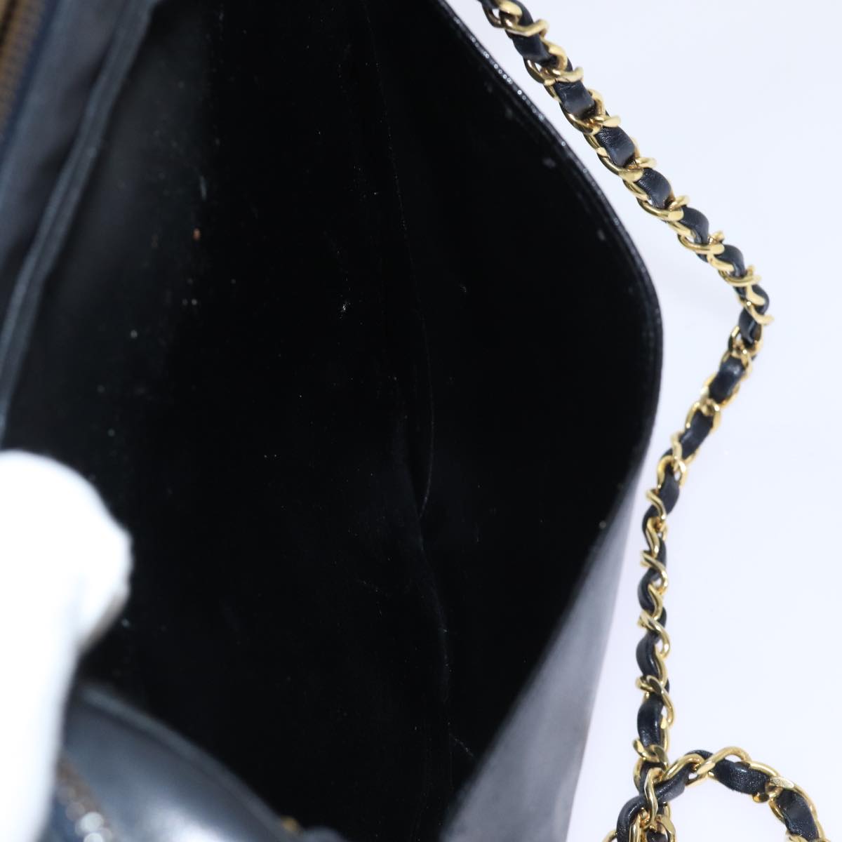 Top Quality Chanel Matelasse Chain Shoulder Bag Leather Black CC Auth bs13119