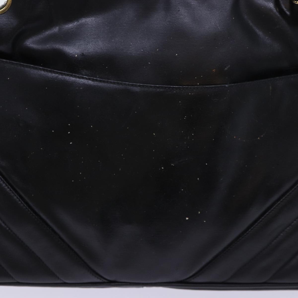 Top Quality Chanel Matelasse Chain Shoulder Bag Leather Black CC Auth bs13119