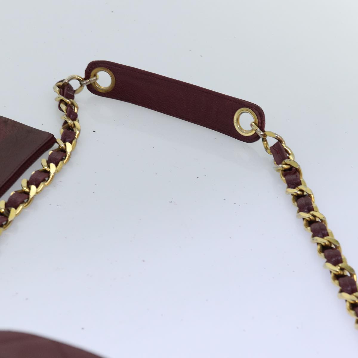 Top Quality Chanel Matelasse Chain Shoulder Bag Caviar Skin Red CC Auth bs13246