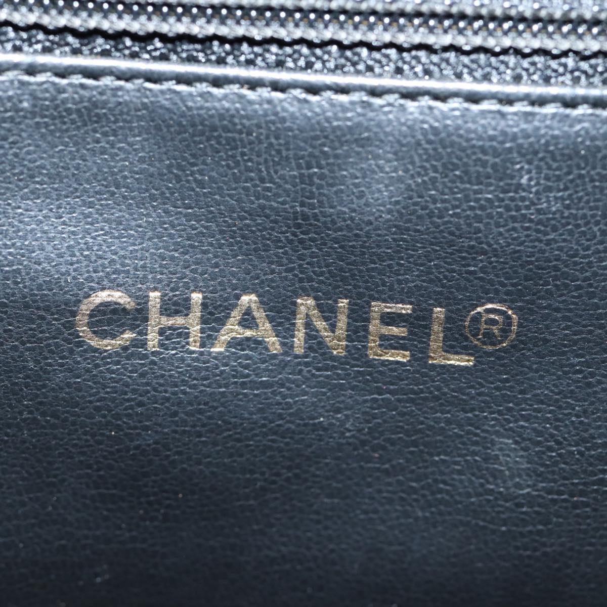 Top Quality Chanel Matelasse Hand Bag Leather 2way Black CC Auth bs13763