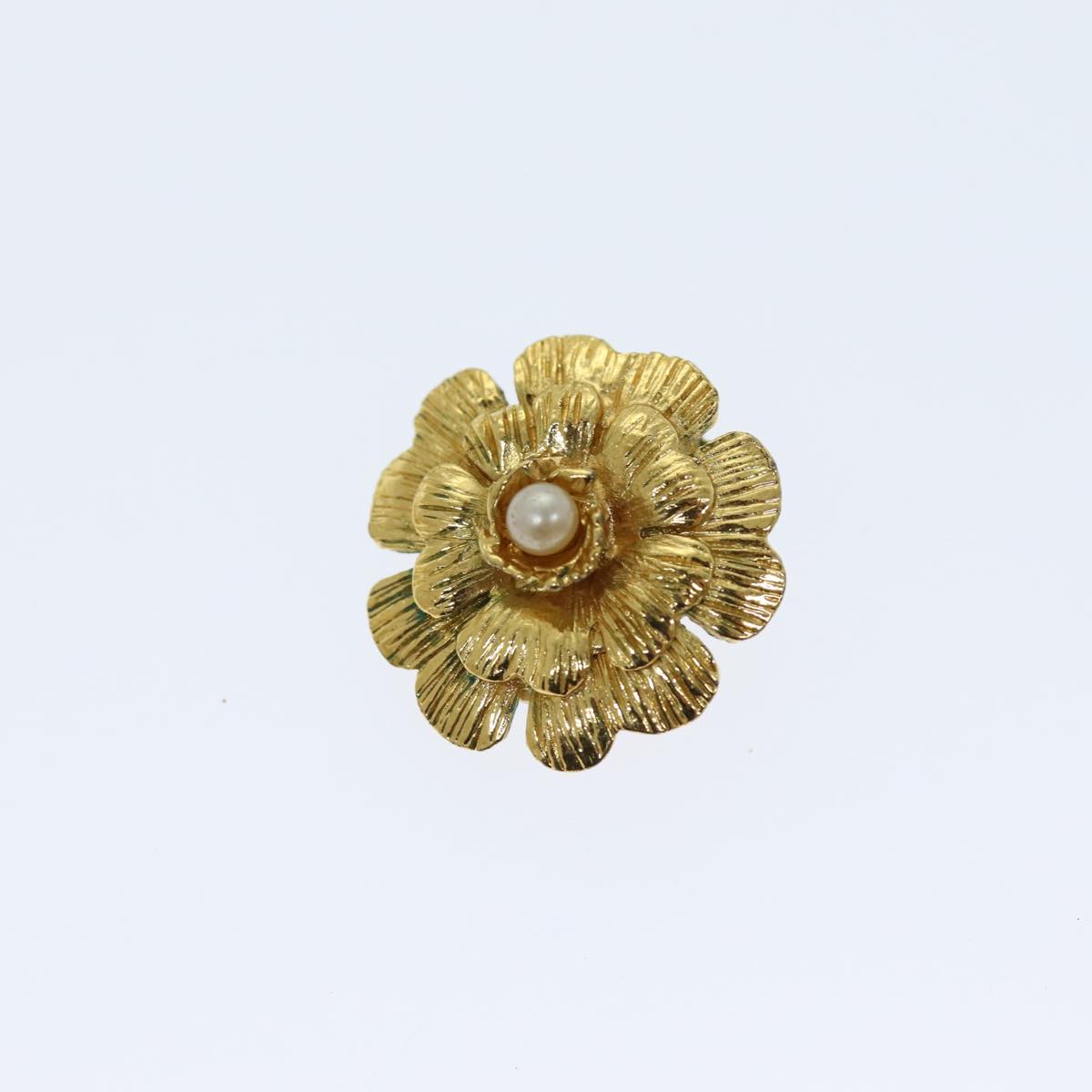 Top Quality Chanel Earring metal Gold CC Auth bs13981