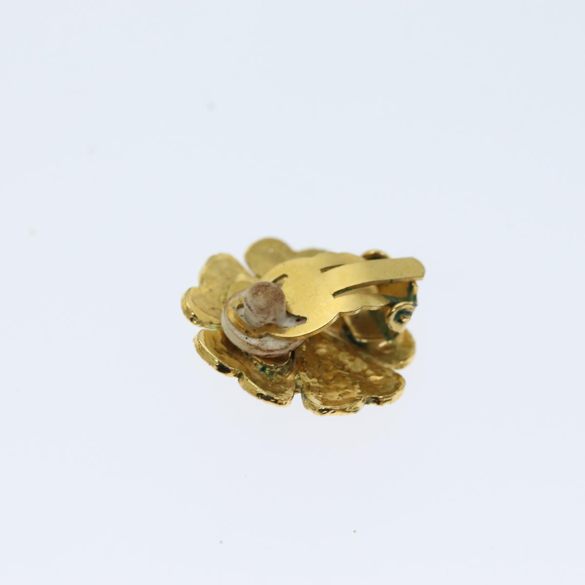 Top Quality Chanel Earring metal Gold CC Auth bs13981