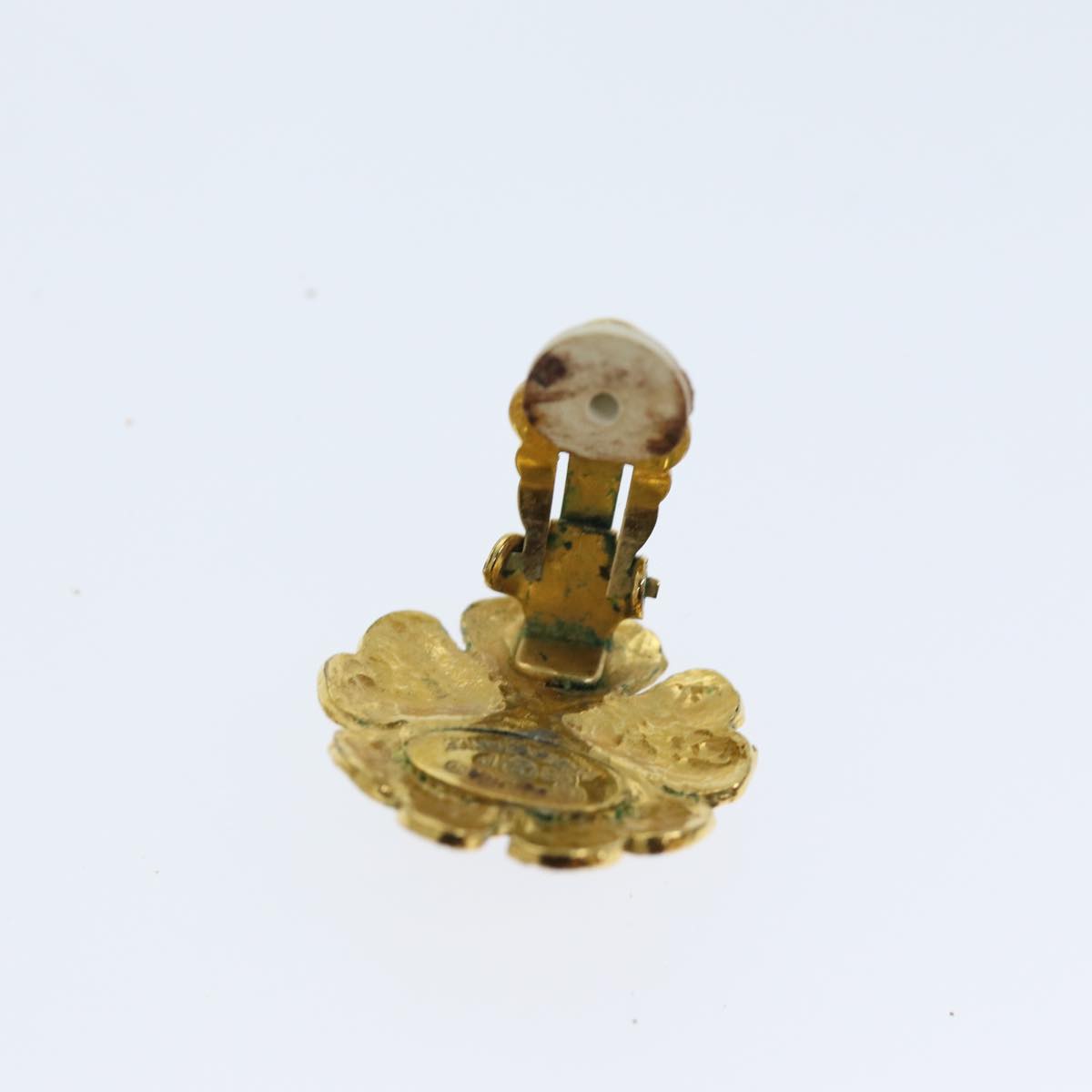 Top Quality Chanel Earring metal Gold CC Auth bs13981