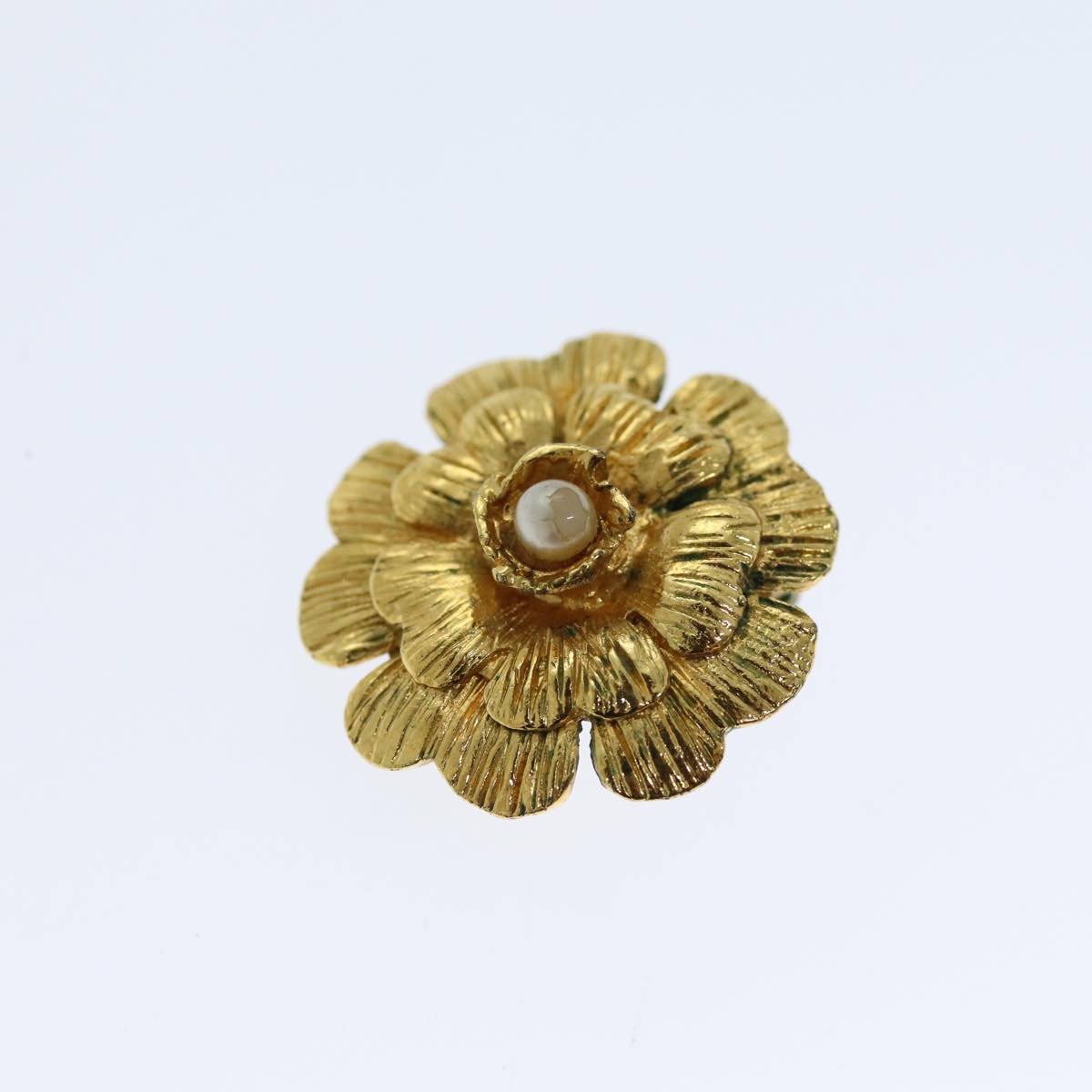 Top Quality Chanel Earring metal Gold CC Auth bs13981