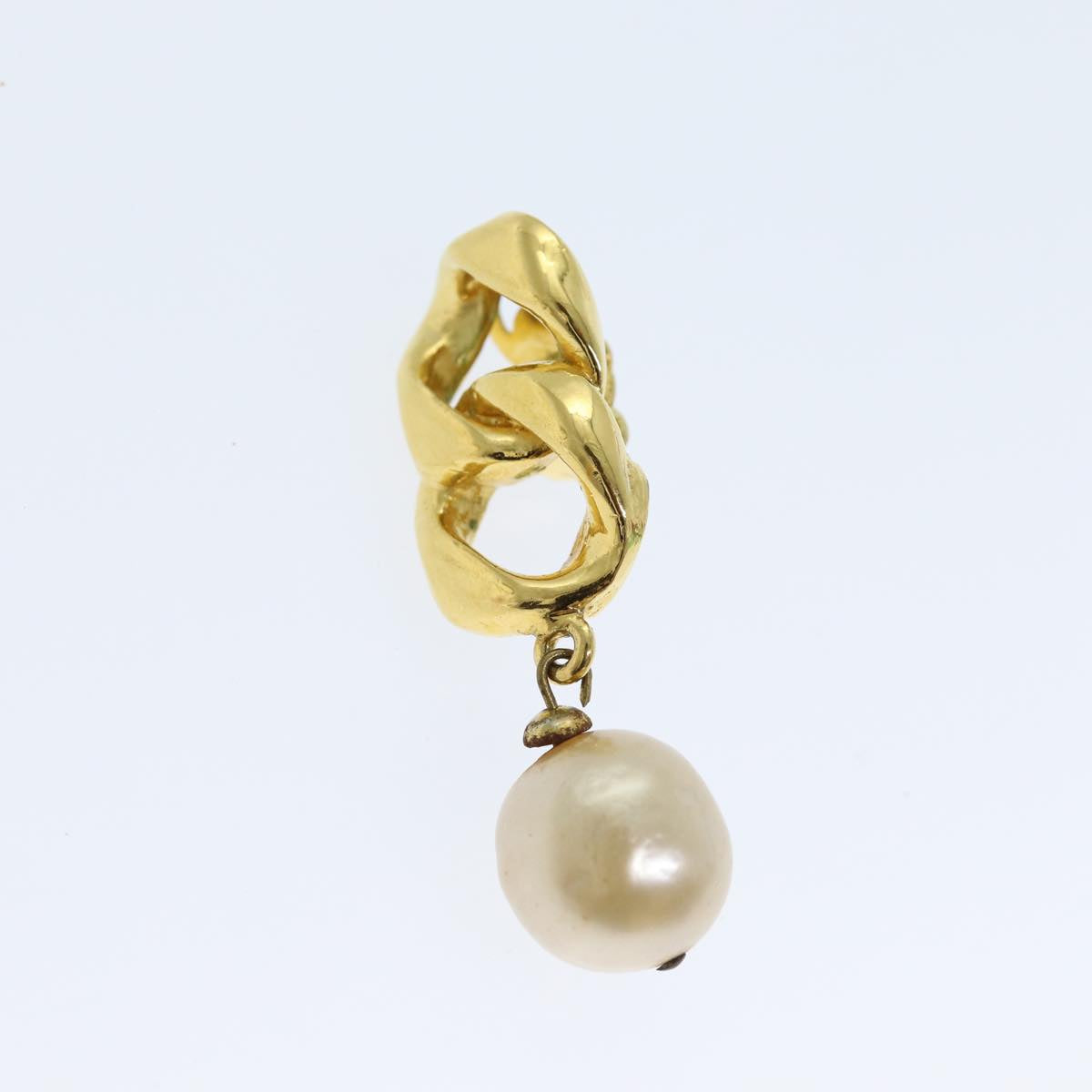 Top Quality Chanel Earring metal Gold CC Auth bs13982