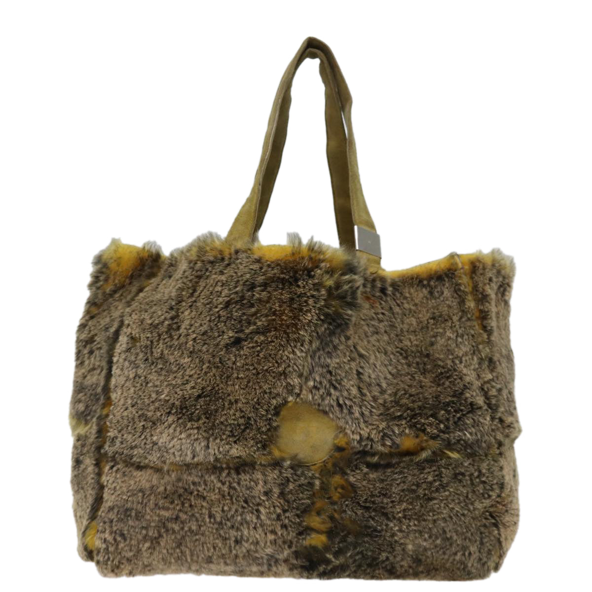 Top Quality Chanel Hand Bag Canvas Brown CC Auth bs14058