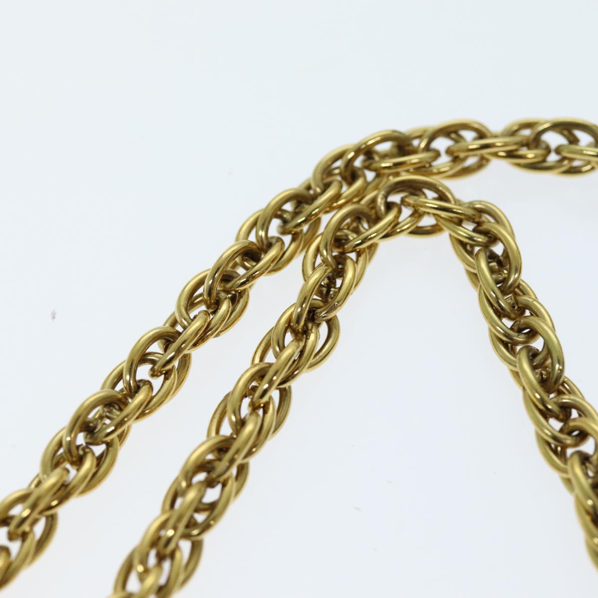 Top Quality Chanel Necklace Metal Gold CC Auth bs14195
