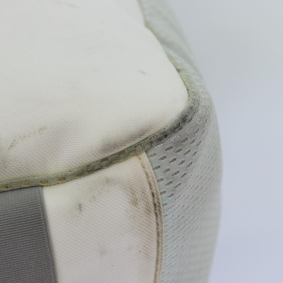 CHANEL Tote Bag Nylon White CC Auth bs14294