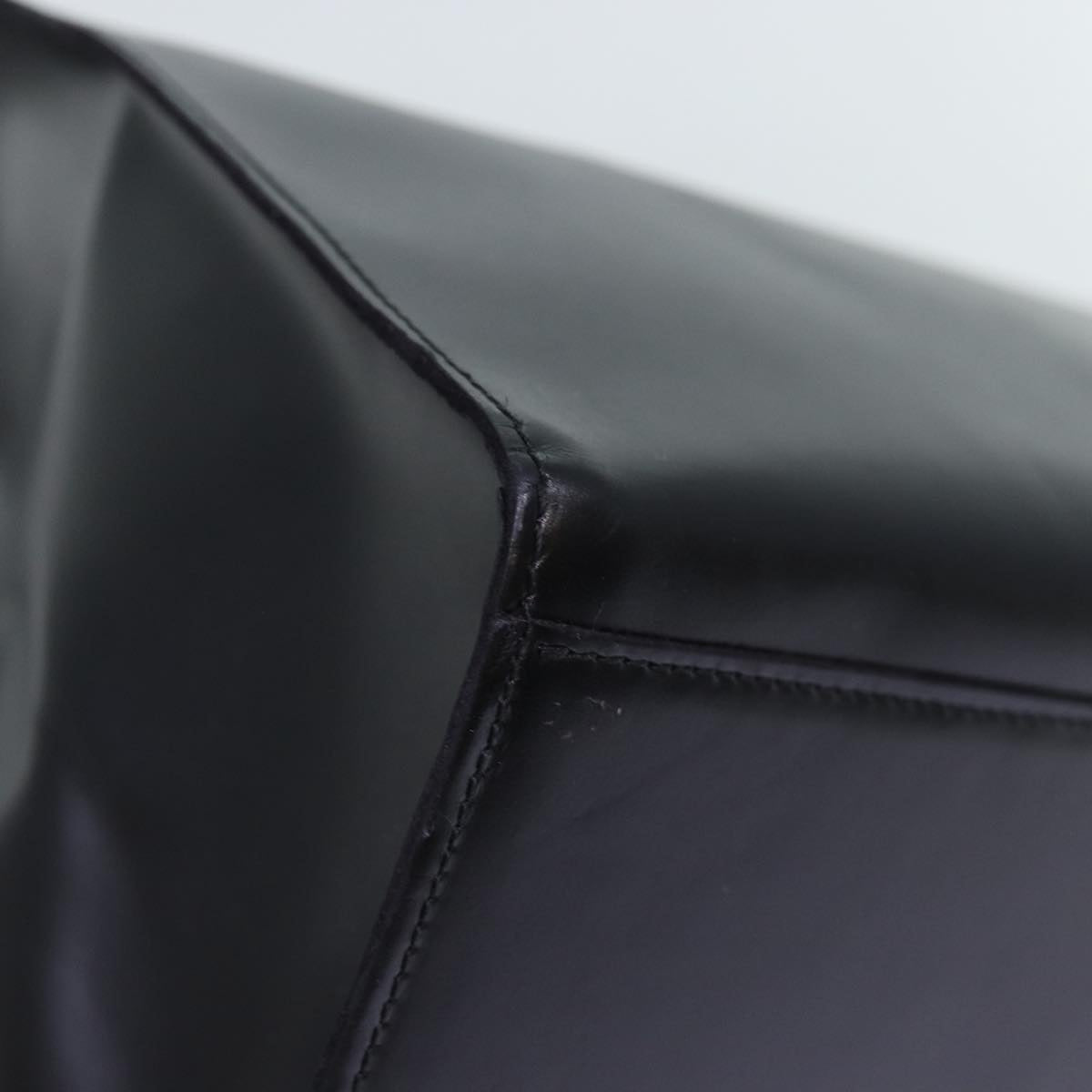 Top Quality Chanel Hand Bag Leather Black CC Auth bs14401