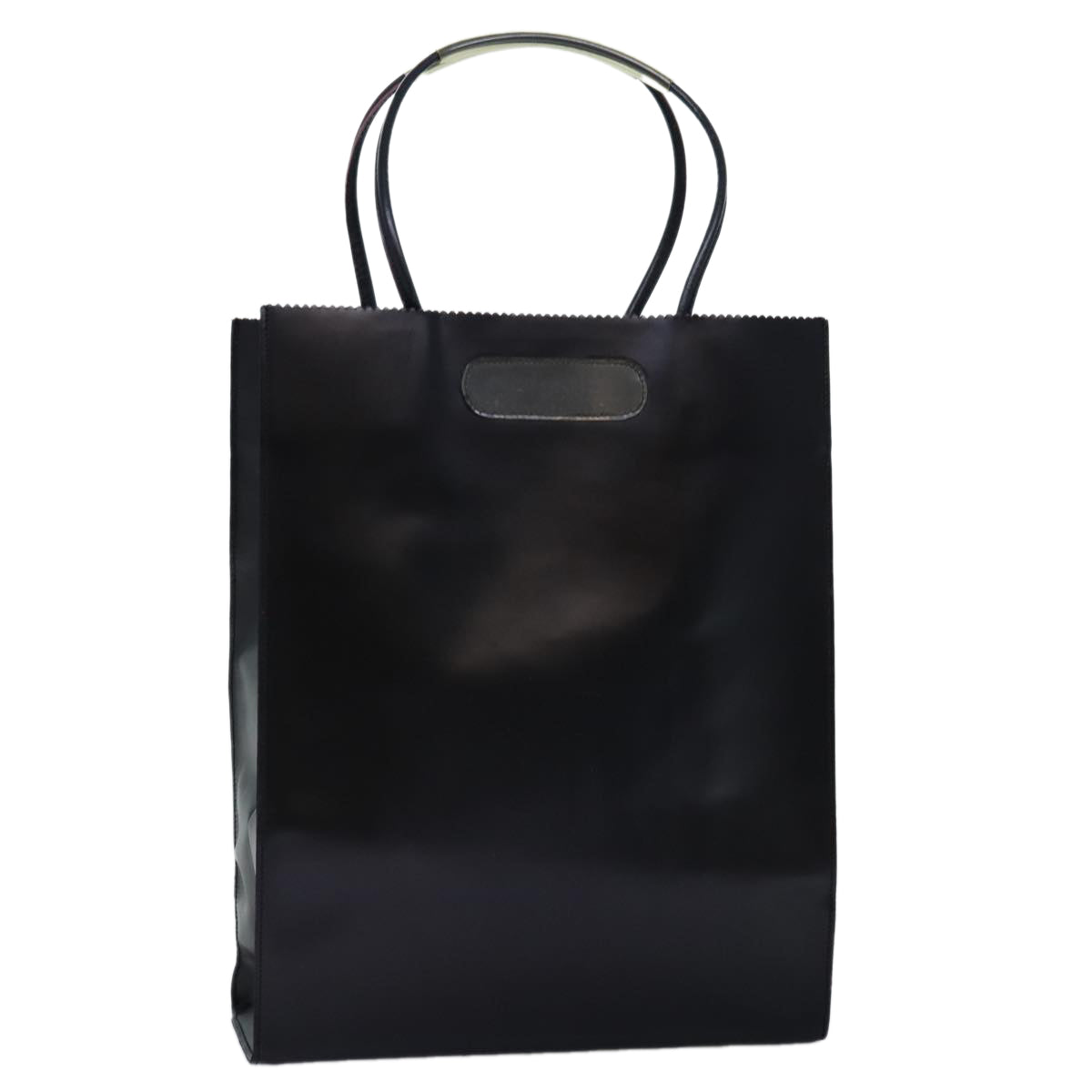 Top Quality Chanel Hand Bag Leather Black CC Auth bs14401