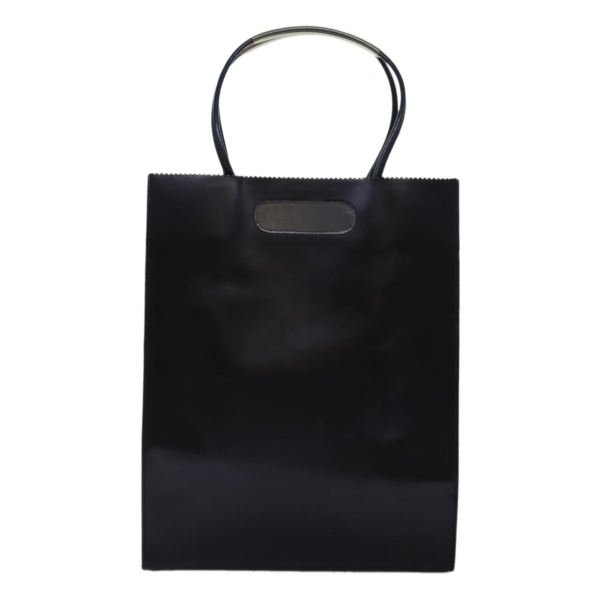 Top Quality Chanel Hand Bag Leather Black CC Auth bs14401