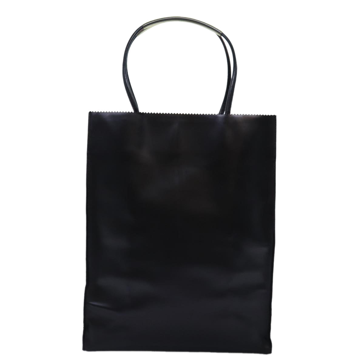 CHANEL Hand Bag Leather Black CC Auth bs14401