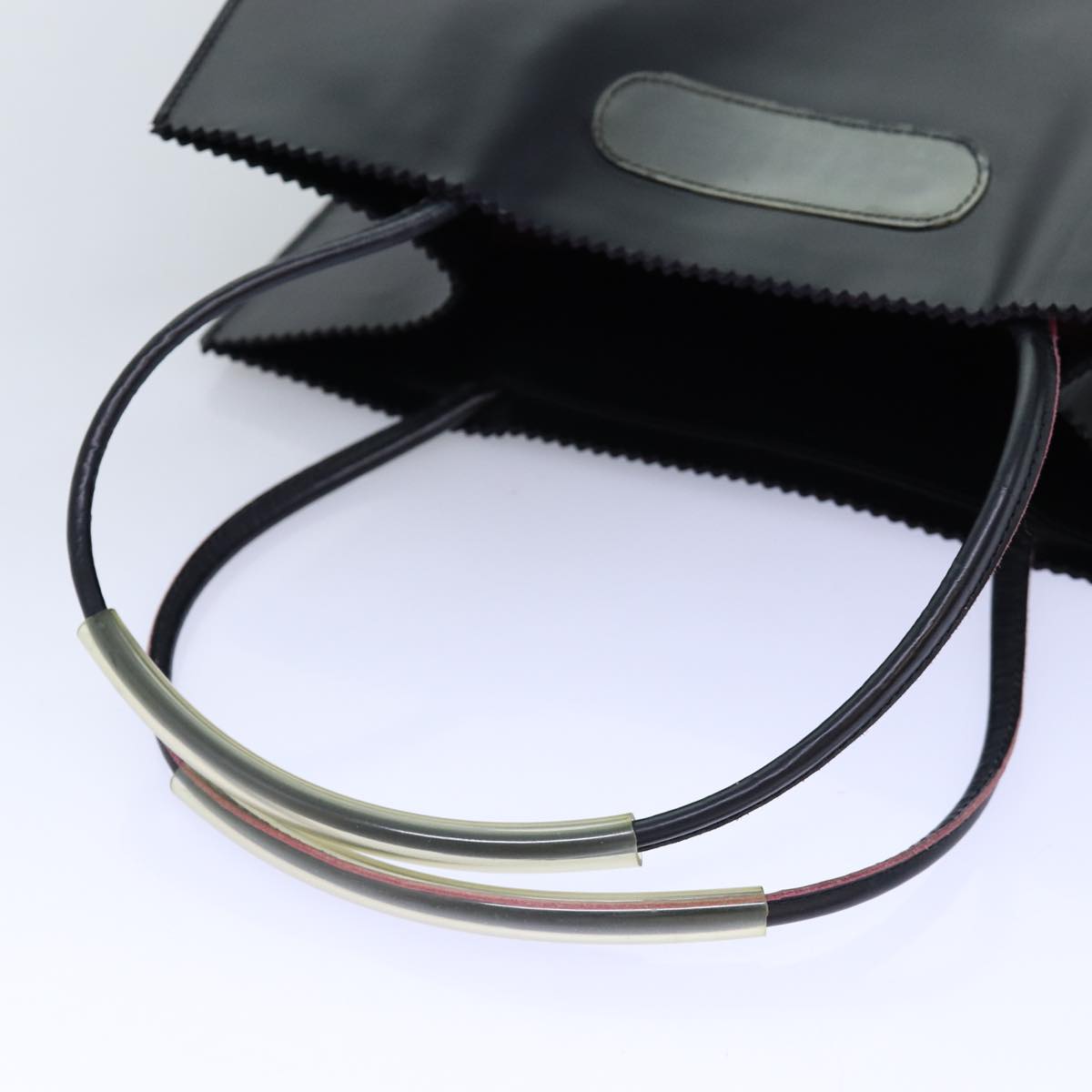 Top Quality Chanel Hand Bag Leather Black CC Auth bs14401