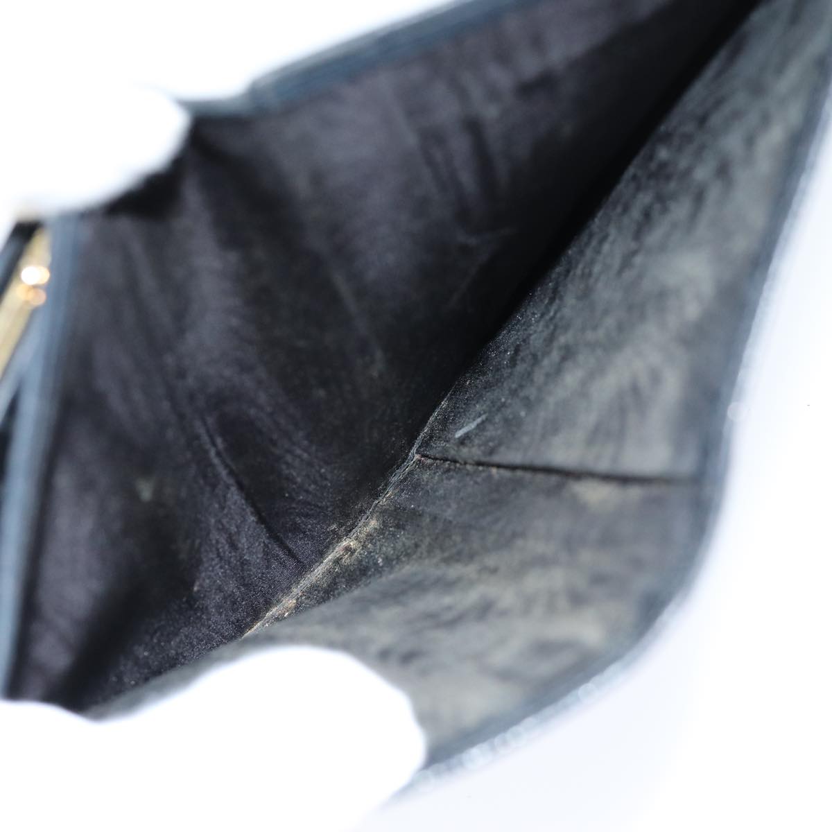 Top Quality Chanel COCO Mark Wallet Caviar Skin Black CC Auth bs14452