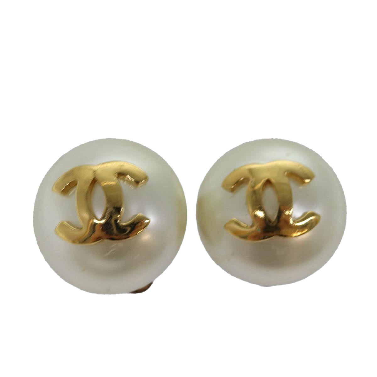 Top Quality Chanel Earring Gold CC Auth bs14624