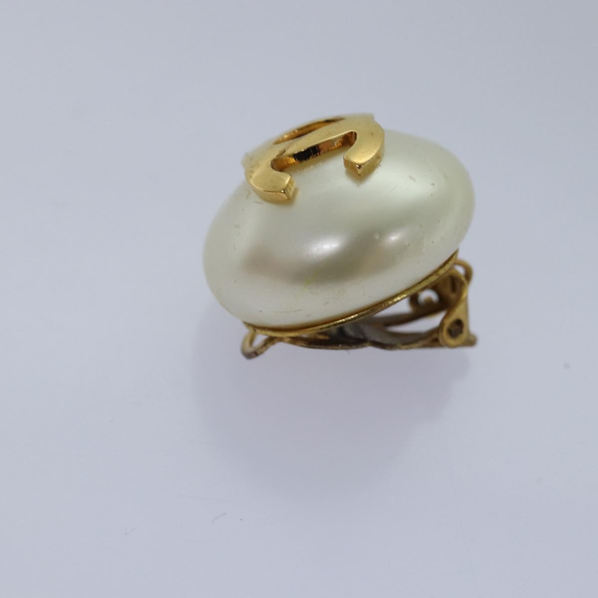 Top Quality Chanel Earring Gold CC Auth bs14624