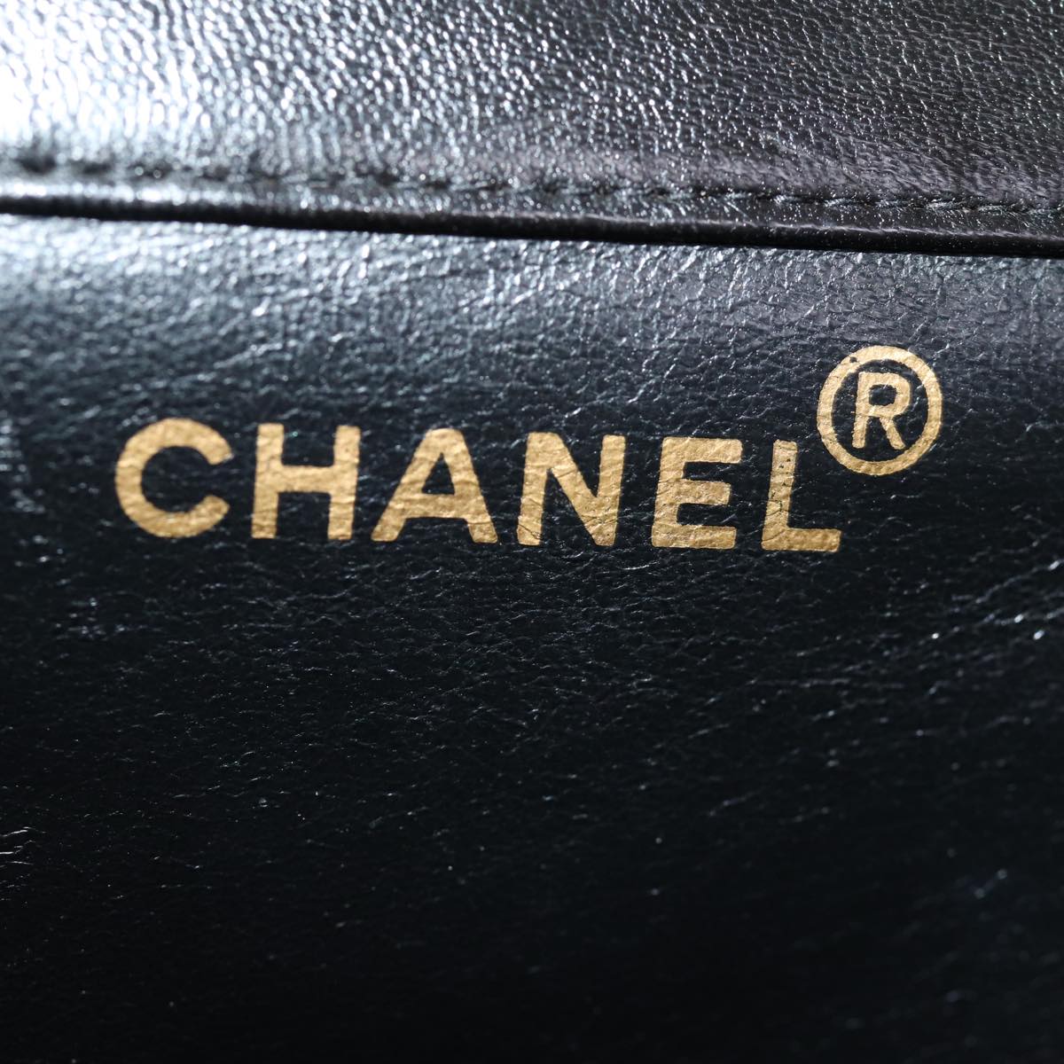Top Quality Chanel Matelasse Double Face Chain Shoulder Bag Enamel Black CC Auth bs14656A
