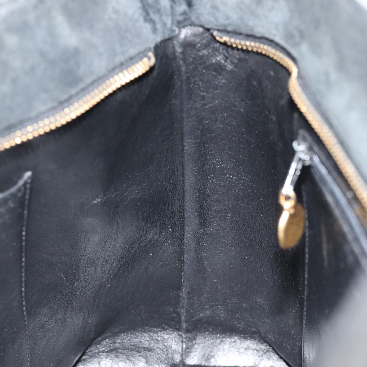 Top Quality Chanel Matelasse Tote Bag Suede Standard Black CC Auth bs14754