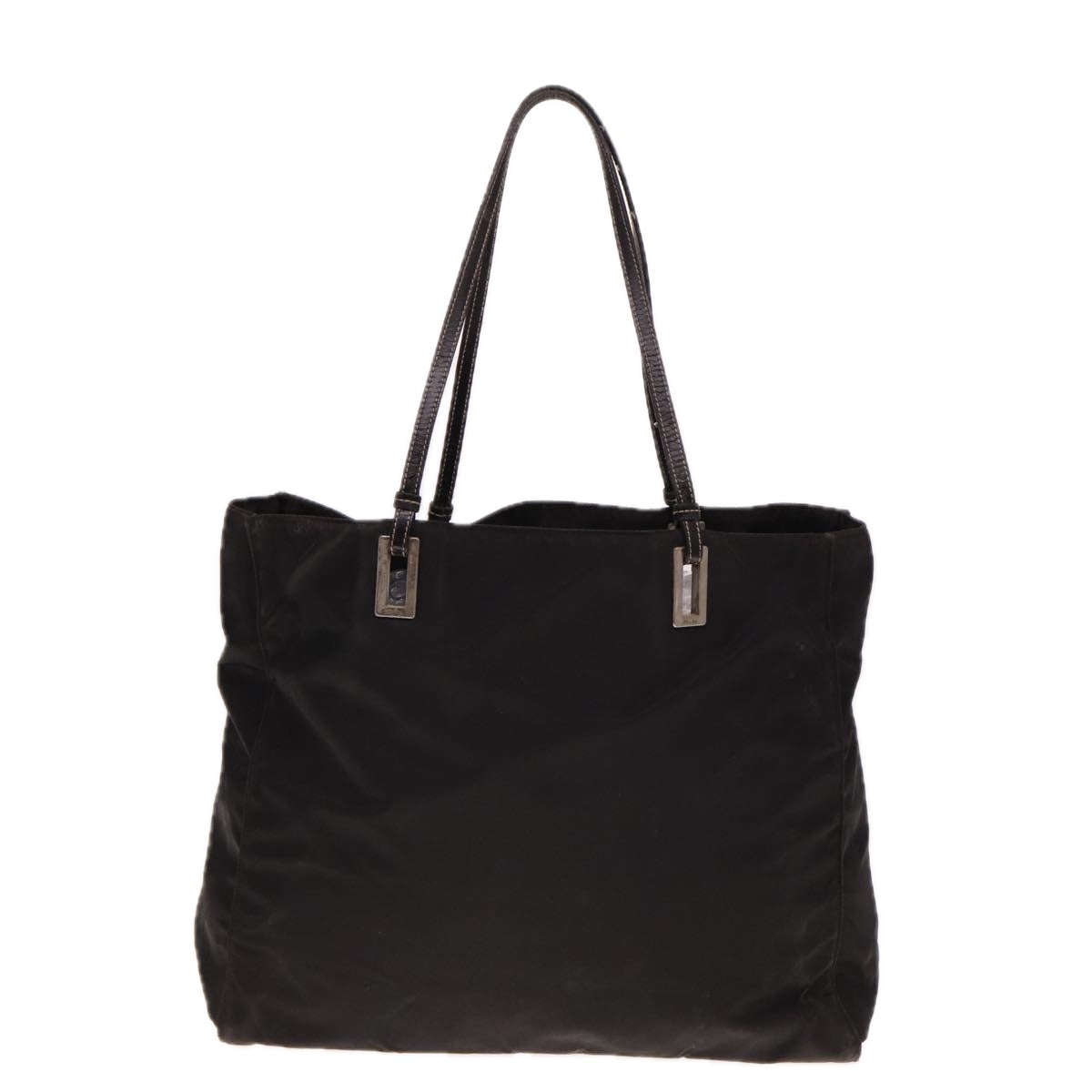 PRADA Tote Bag Nylon Black Auth bs14899