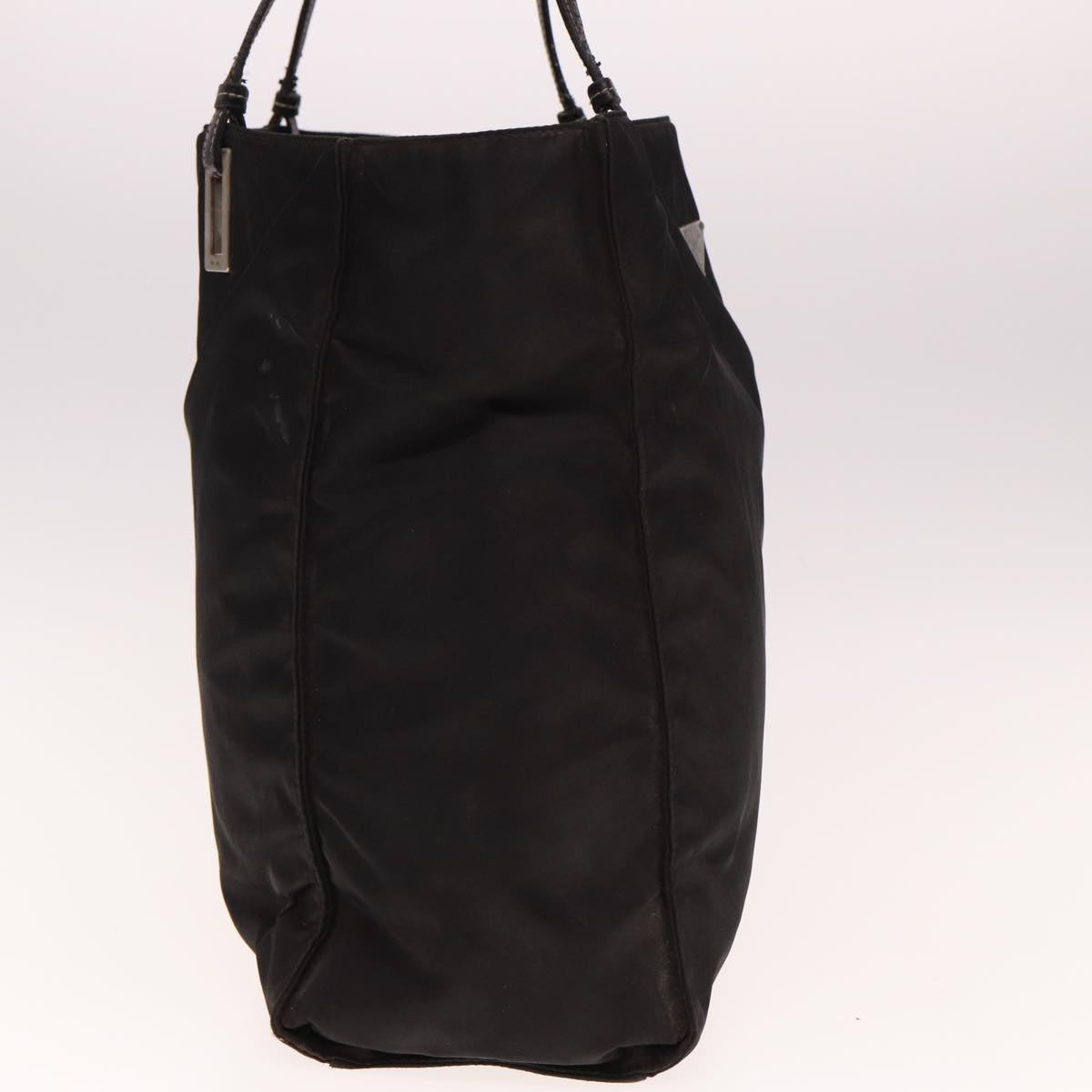 PRADA Tote Bag Nylon Black Auth bs14899