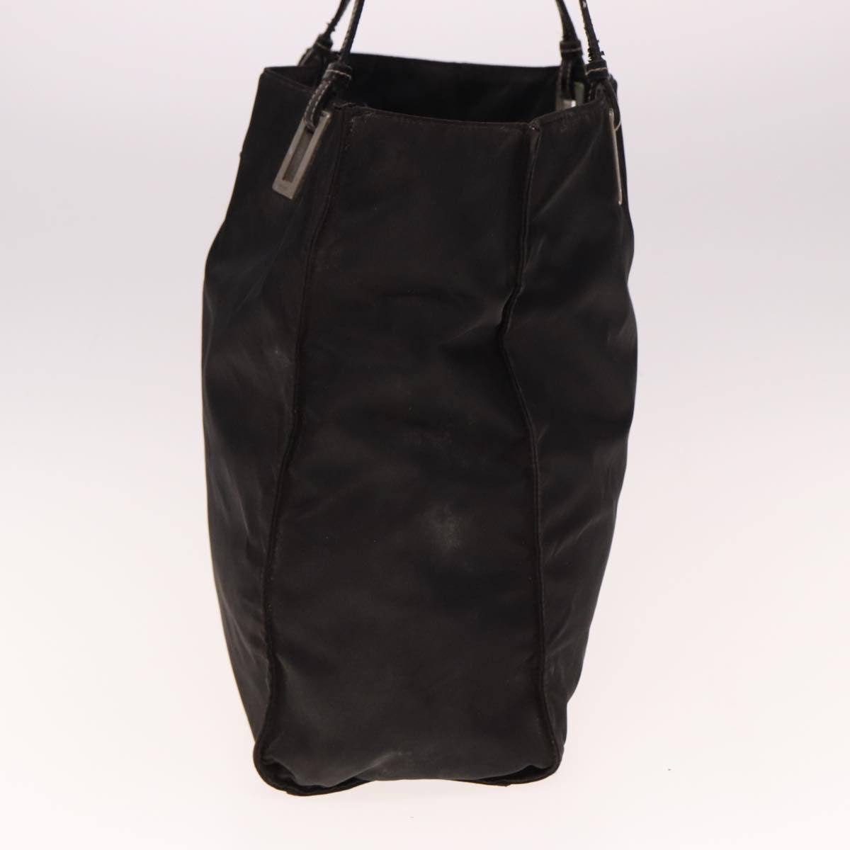 PRADA Tote Bag Nylon Black Auth bs14899