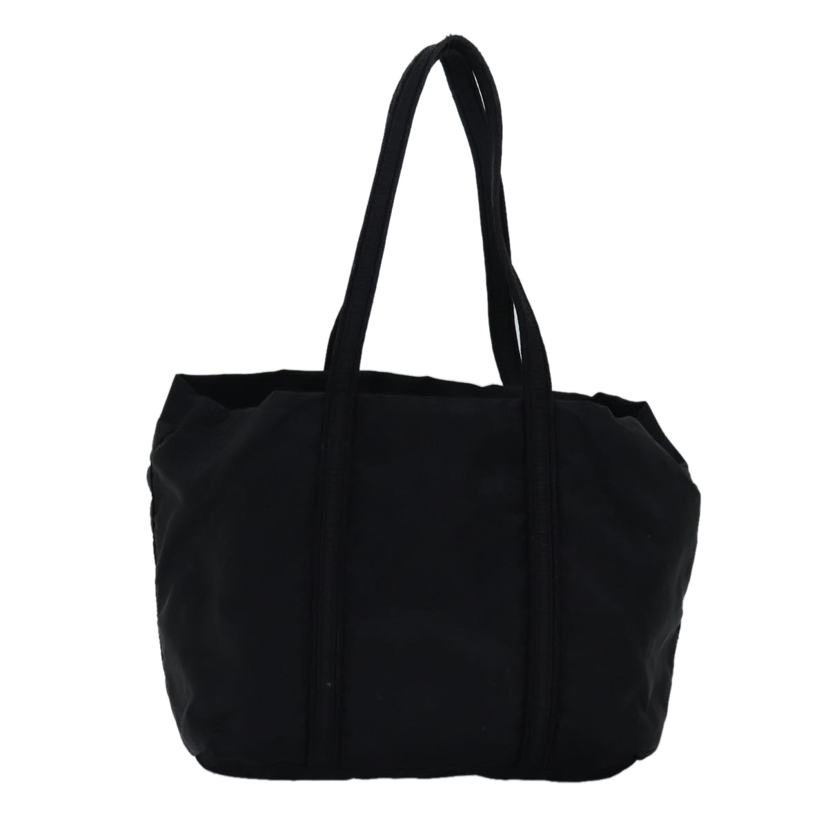 PRADA Tote Bag Nylon Black Auth bs14903