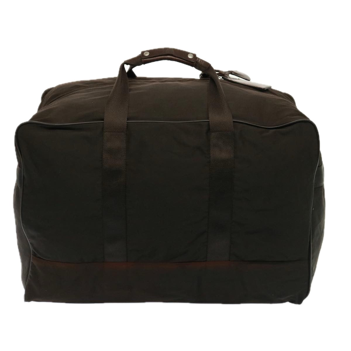 PRADA Boston Bag Nylon Brown Auth bs14920