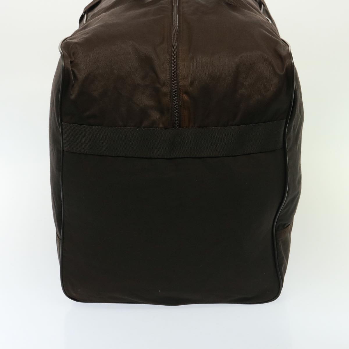 PRADA Boston Bag Nylon Brown Auth bs14920