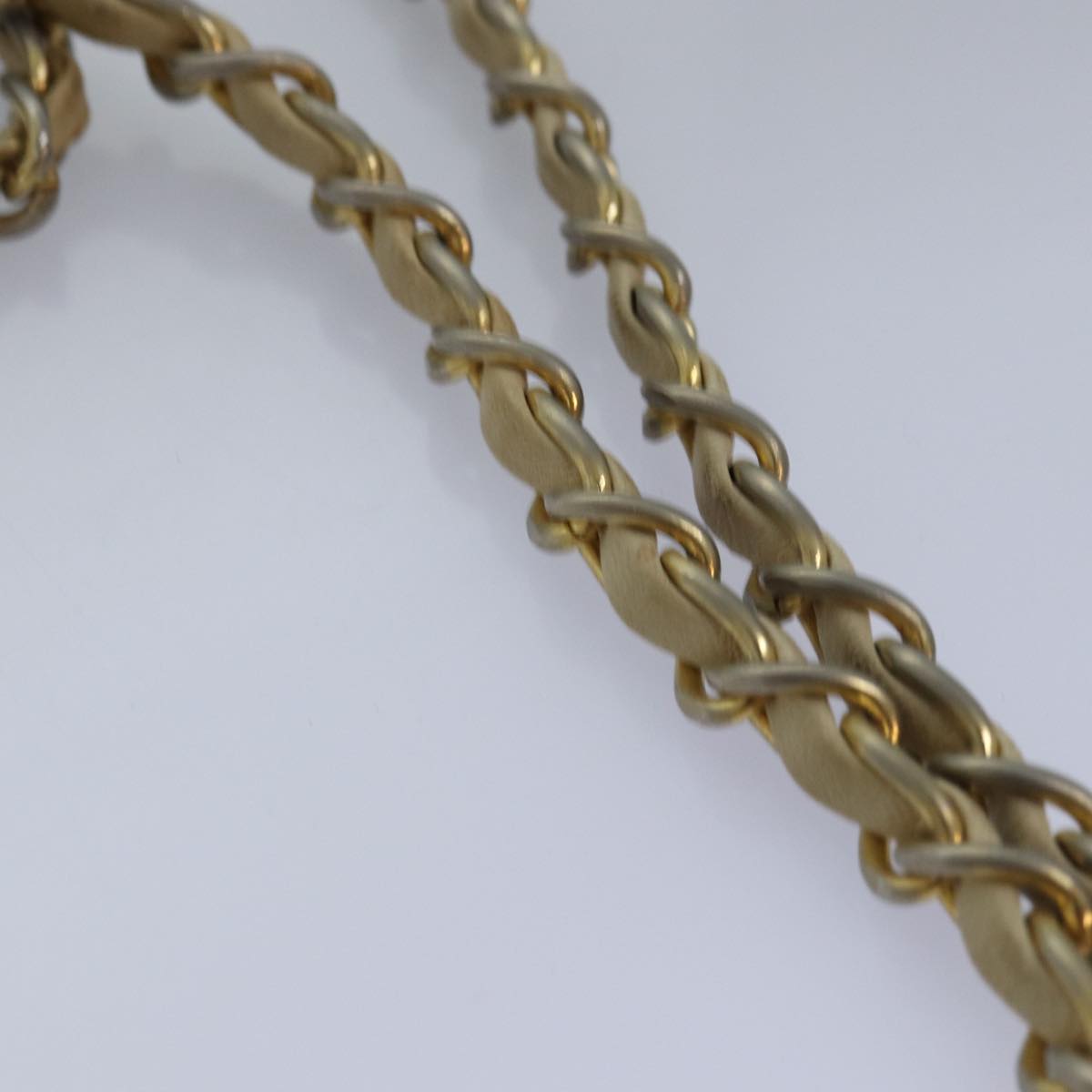 Top Quality Chanel Matelasse Chain Shoulder Bag Lamb Skin Beige CC Auth bs14983