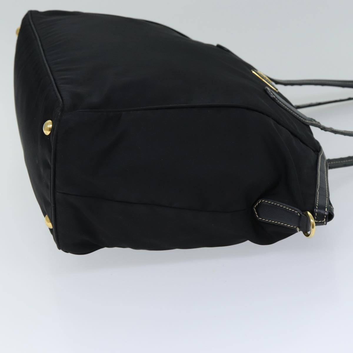 PRADA Tote Bag Nylon Black Auth bs14999