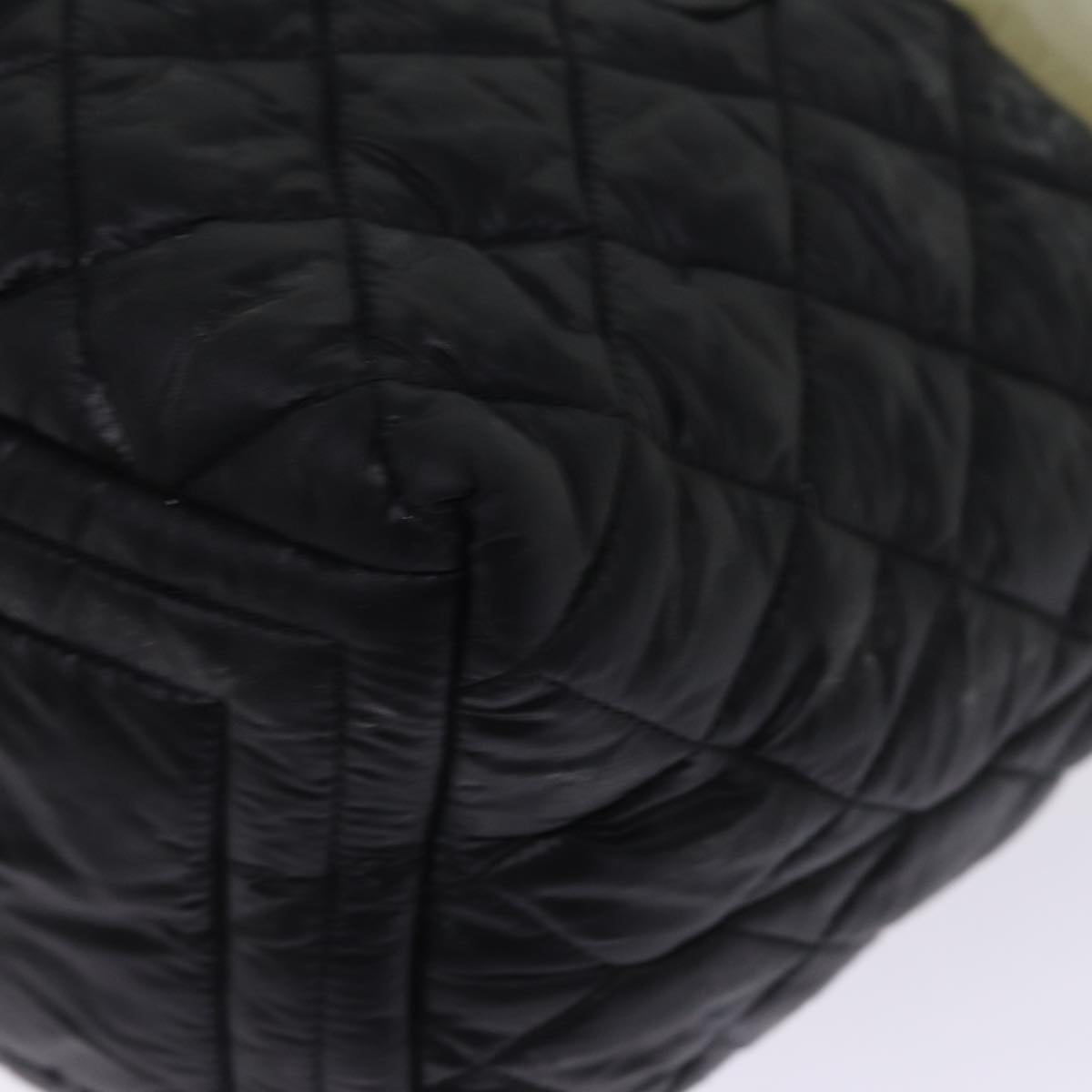 Top Quality Chanel Cococoon Hand Bag Nylon Black CC Auth bs15035
