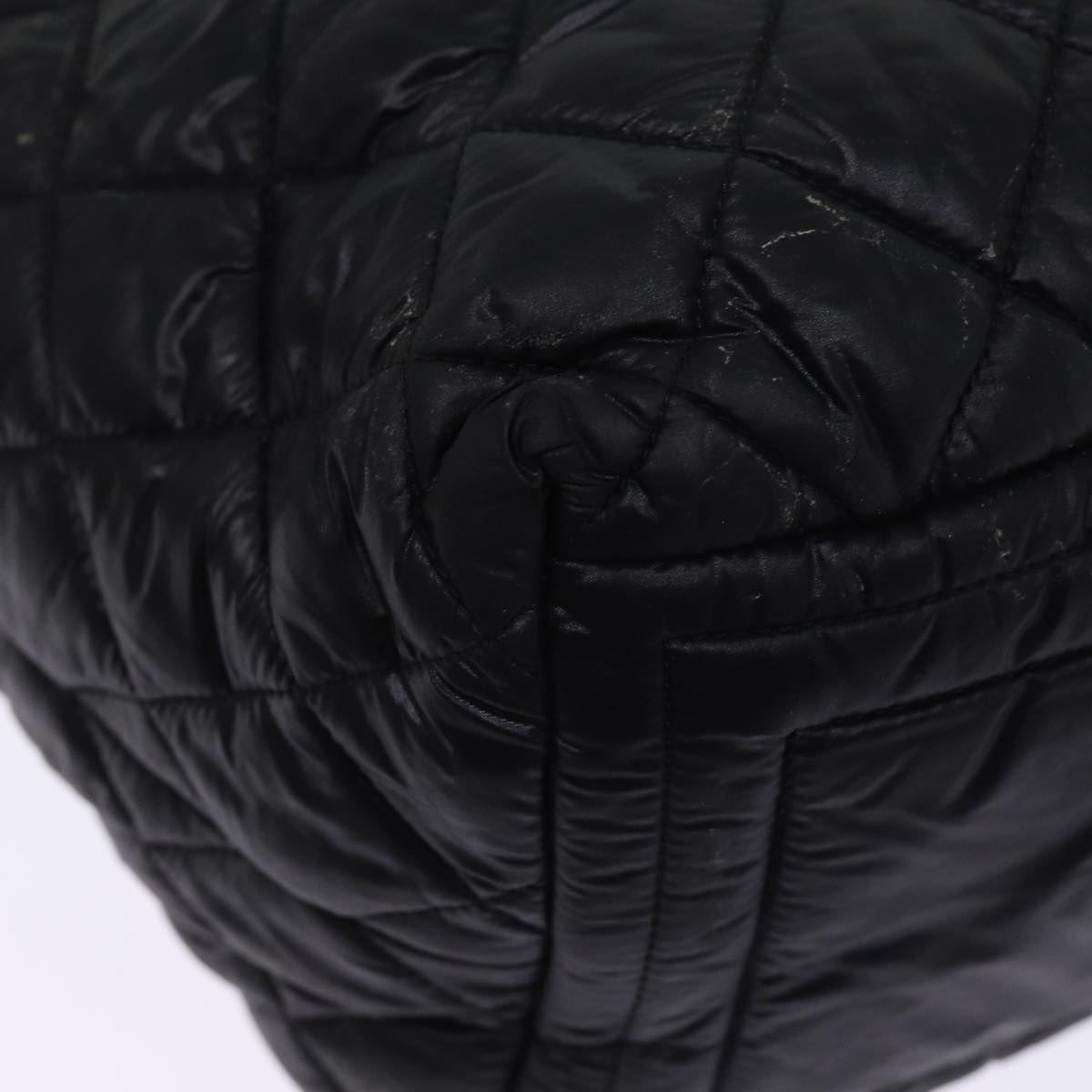 Top Quality Chanel Cococoon Hand Bag Nylon Black CC Auth bs15035